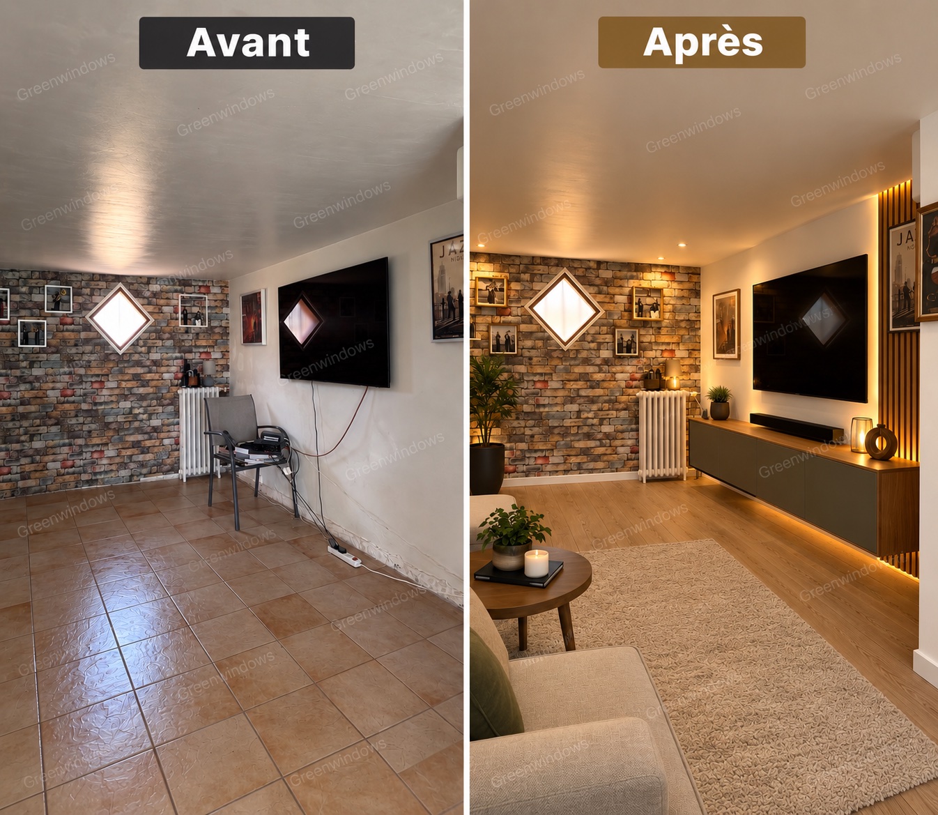 Rénovation intérieure avant et après par Greenwindows à Paris — 2