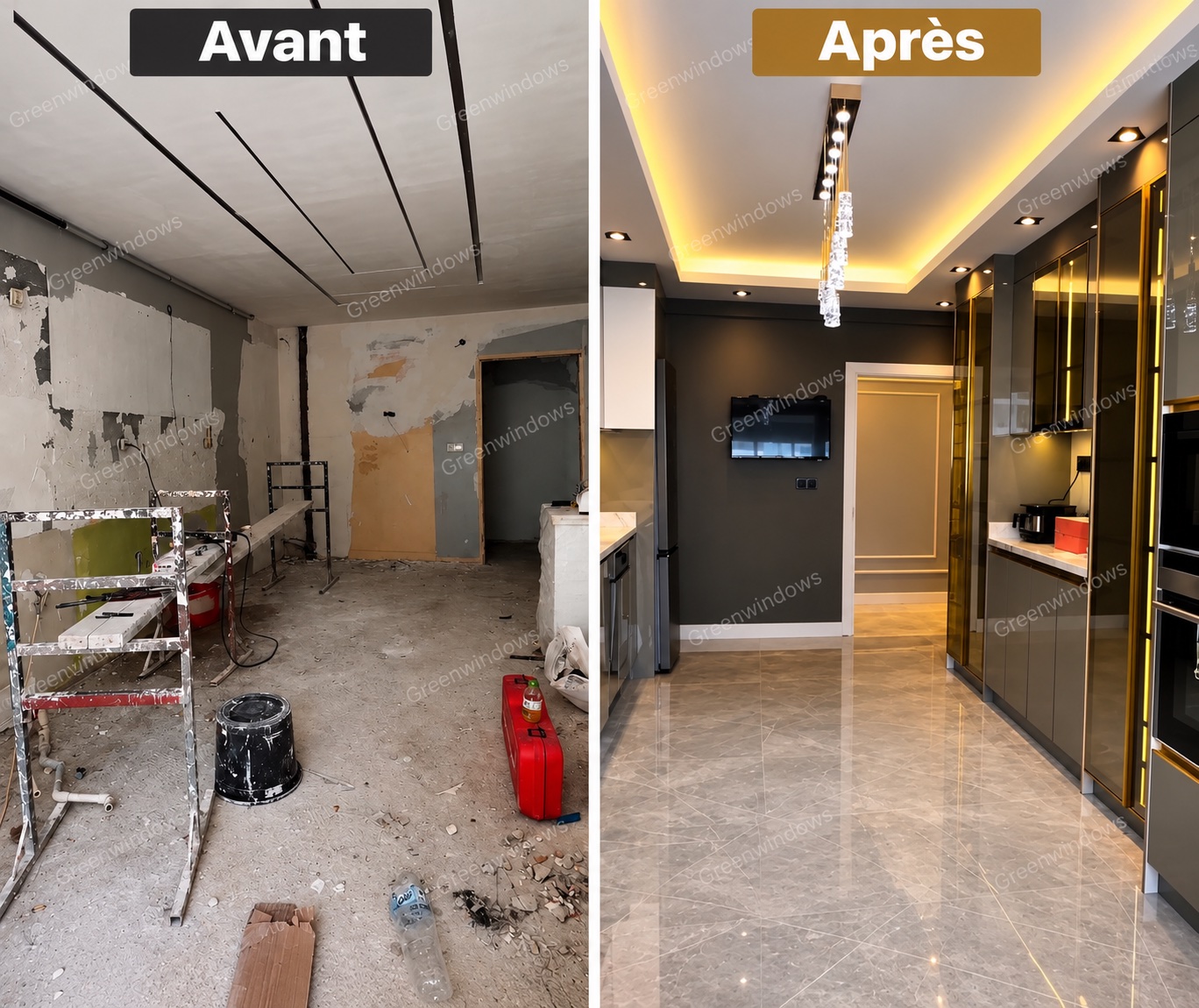 Rénovation intérieure avant et après par Greenwindows à Paris — 5